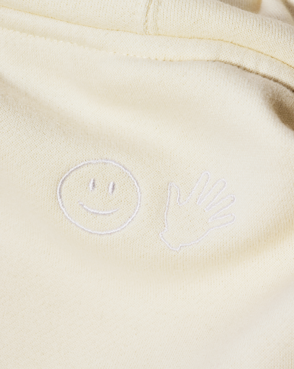 Limited Edition Embroidered Cream Hoodie